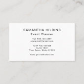 かわいいポップシクルパターンピンクイベントプランナー 名刺 (裏面)