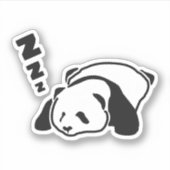 かわいいポップ・アートのパンダ シール (正面)