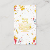 かわいいポップ・アートの赤ちゃんシャワーベビー エンクロージャーカード (正面)