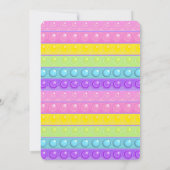 かわいいポップ・アートのit誕生日招待状 招待状 (裏面)