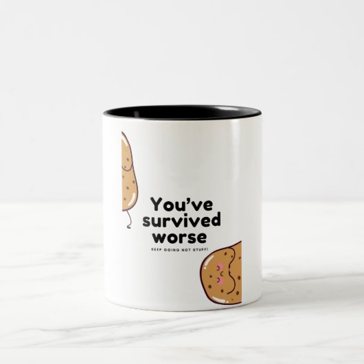 かわいいポテトカップ ツートーンマグカップ (中央)