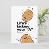 かわいいポテト招待状カード 招待状 (スタンド正面)