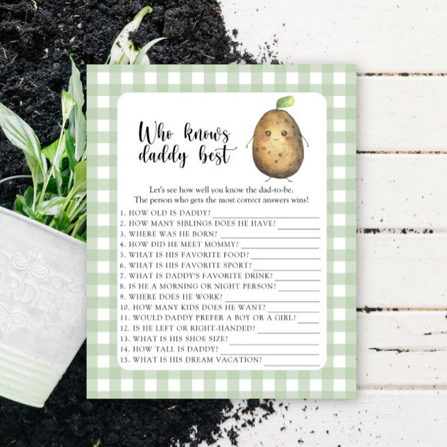 かわいいポテト – 誰がパパのゲームを知っ最高のている (クリエイターアップロード済み)