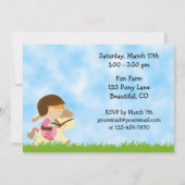 かわいいポニーライド誕生日招待状forガールズ 招待状 (裏面)