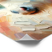 かわいいポニー印象派 ポスター (角)