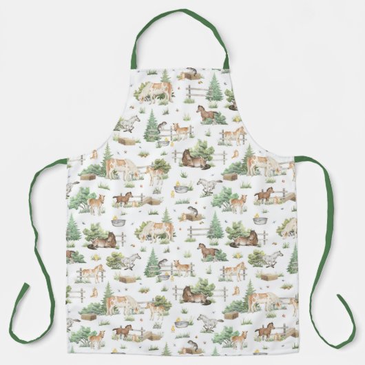 かわいいポニー エプロン (正面)