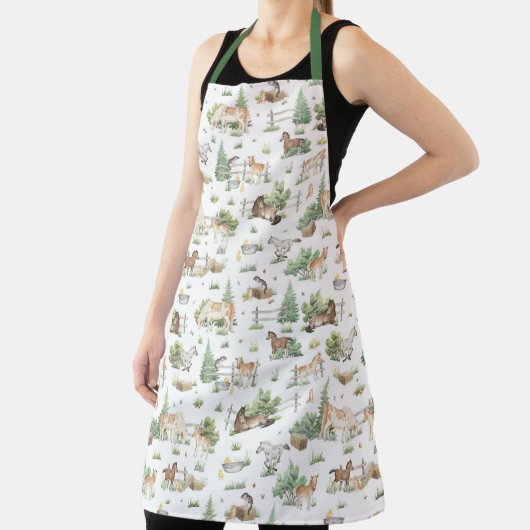 かわいいポニー エプロン (インサイチュ)