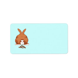 かわいいポピンバニーお尻©サンディロングラベル ラベル