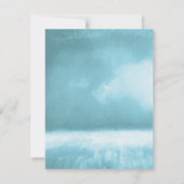 かわいいポピーフローラブライダルシャワー 招待状 (裏面)