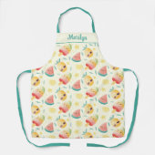 かわいいポプシクルスイカパイナップルデザイン エプロン (正面)