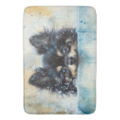 かわいいポメラニア犬の犬|過去記事 バスマット (正面縦)