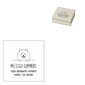 かわいいポメラニア犬ドッグアドレス ラバースタンプ (押印)