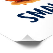 かわいいポメラニア犬ドッグズラブ ポスター (コーナー)