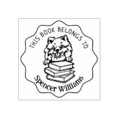 かわいいポメラニア犬ドッグブック ラバースタンプ (インプリント)