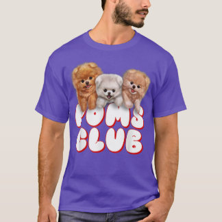 かわいいポメラニア犬パピー、ポムスクラブ、ベビー犬 Tシャツ