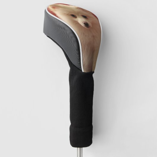 かわいいポメラニア犬犬 ゴルフヘッドカバー (アングル)