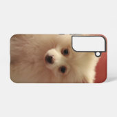 かわいいポメラニア犬犬 SAMSUNG GALAXYケース (裏面横)