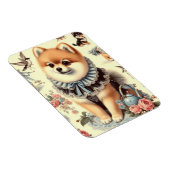 かわいいポメラニア犬絵を描ズ マグネット (右側)