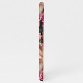 かわいいポメラニア犬魅惑ピンクローズガーデン iPhoneケース (右側)