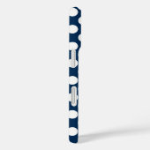 かわいいポルカポットの白いドット付きパターン Case-Mate iPhoneケース (裏面 / 右)