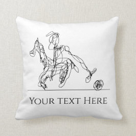 かわいいポロプレーヤー&ホース クッション