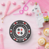 かわいいポーカーチップカジノパーティー ペーパーボウル (パーティー)