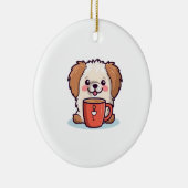 かわいいポーズカフェ セラミックオーナメント (右)