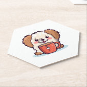 かわいいポーズカフェ ペーパーコースター (アングル)
