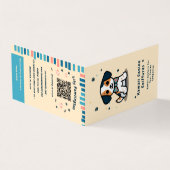 かわいいポーズディライトドッググルーミング割引 名刺 (外部)