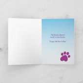 かわいいポーチゴールデンレトリバーマザーズデイカード カード (内部)