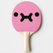 かわいいポーティ顔ライトピンク卓球ラケット 卓球ラケット (正面)
