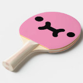かわいいポーティ顔ライトピンク卓球ラケット 卓球ラケット (正面アングル)