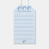 かわいいマウスお誕生日ケーキキャンドルオリジナルアート ギフトタグ (正面)