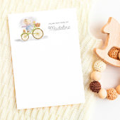 かわいいマウスがオリジナルステーショナリーの机から ノートカード