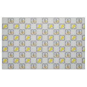 かわいいマウスとスイスチーズ模様の生地 ファブリック (ファットクウォーター)