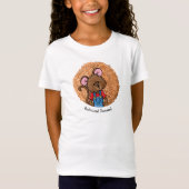 かわいいマウスとチーズボールTシャツ Tシャツ (正面)