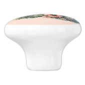 かわいいマウスのフローラティーポットイラストレーション セラミックノブ (側面)