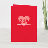 かわいいマウスのヴィンテージのバレンタインデー シーズンカード (裏面)