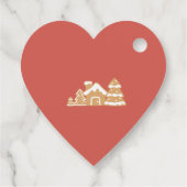 かわいいマウスの休日のプレゼント フェイバータグ (裏面)