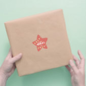 かわいいマウスの休日のプレゼント 星シール