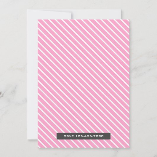 かわいいマウスの子供の誕生日のパーティの招待状 招待状 (裏面)