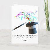 かわいいマウスは健康なカードをすぐに得ます カード (裏面)