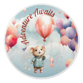 かわいいマウスアドベンチャー セラミックノブ (正面)