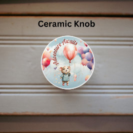 かわいいマウスアドベンチャー セラミックノブ