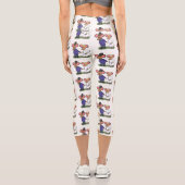 かわいいマウスカップル漫画イラストレーション カプリレギンス (裏面)