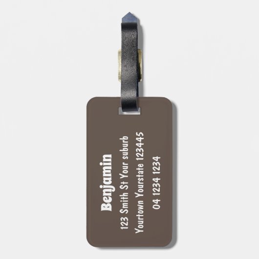 かわいいマウスカップル漫画イラストレーション ラゲッジタグ (裏面縦)