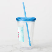 かわいいマウススタイリッシュビーチ アクリルタンブラー (左)