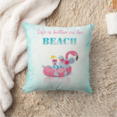かわいいマウススタイリッシュビーチ クッション (ブランケット)