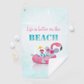 かわいいマウススタイリッシュビーチ ゴルフタオル (インサイチュ)