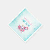 かわいいマウススタイリッシュビーチ スタンダードカクテルナプキン (角)